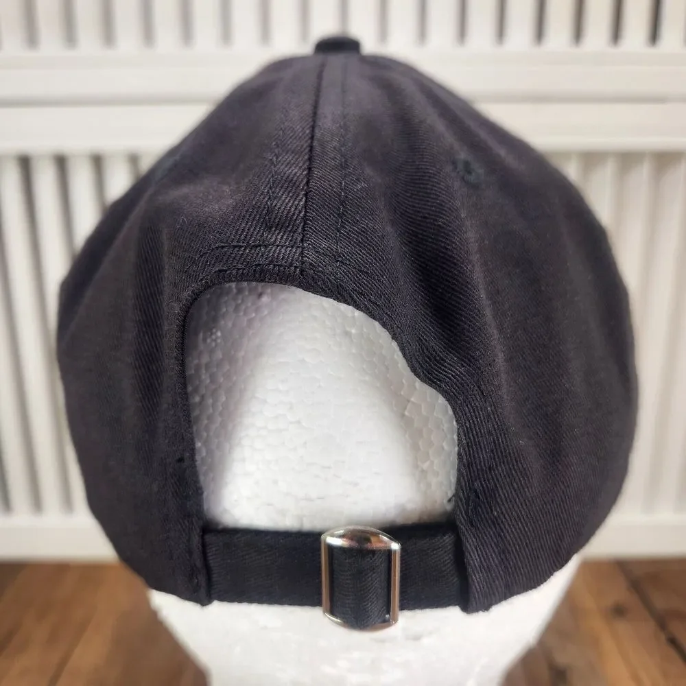 Demon Slayer Kimetsu No Yaiba Hat Cap Strap Back Black Anime Manga Series Logo